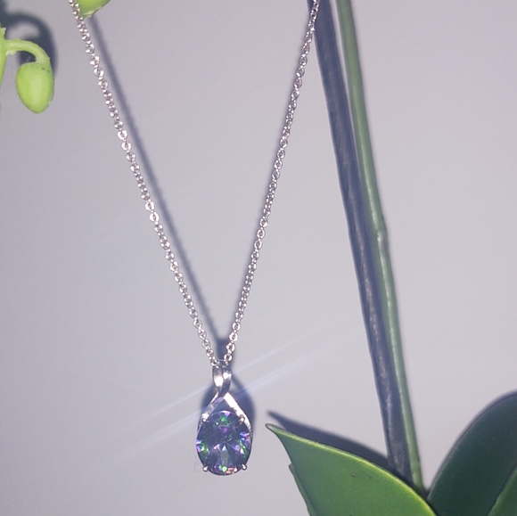 Aurora Borealis Earrings and Pendant - Picture 2 of 8